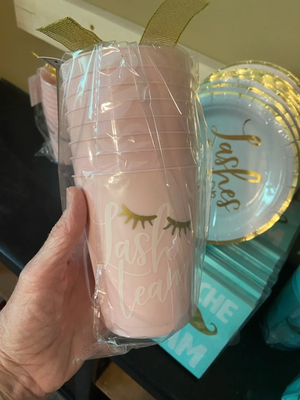 RESELLERS BUNDLE Of 10 Plates, 10 Napkins and 11 Cups Gender Reveal Baby Shower‎